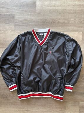 Vintage 90s Jerzees Nylon Windbreaker Jacket L